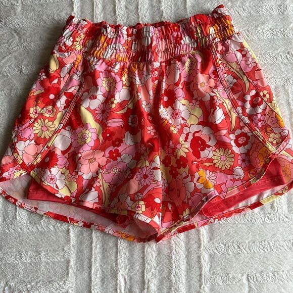 Avia‎ Women's Pull-on Active Running orange Bike Shorts Hidden Zip Pockets small - Picture 3 of 6